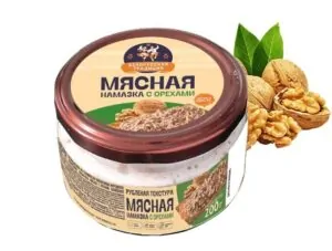 Намазка мясная с орехами стекло 200 гр